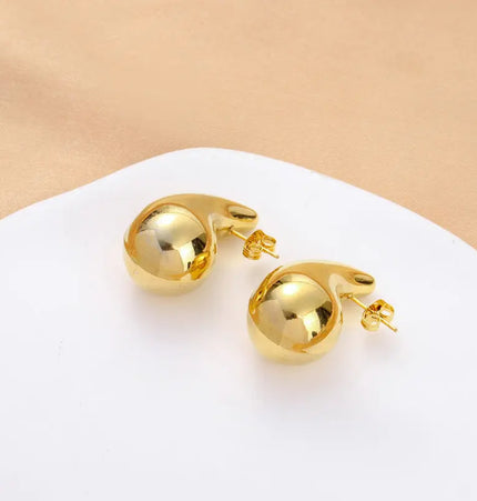 Titanium Steel No-Fading Geometric Earrings null