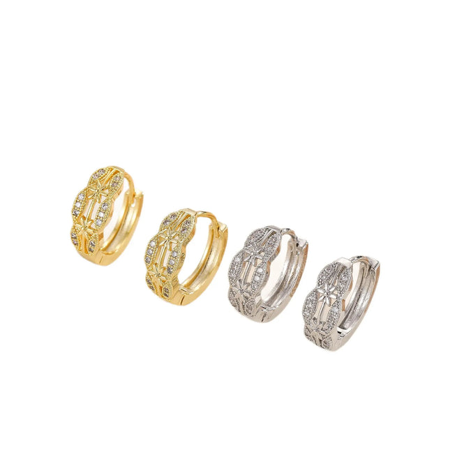 Elegant Openwork Stud Earrings | Fashion Luxury Wholesale Jewelry null