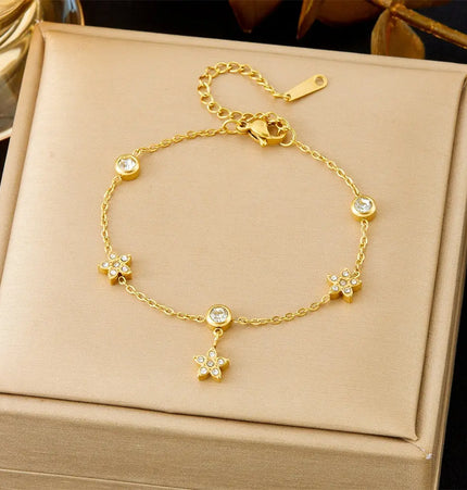 All-Matching Gold Fashion Bracelet – Titanium Steel Wholesale Jewelry null