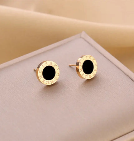 Titanium Steel No-Fading Geometric Earrings null