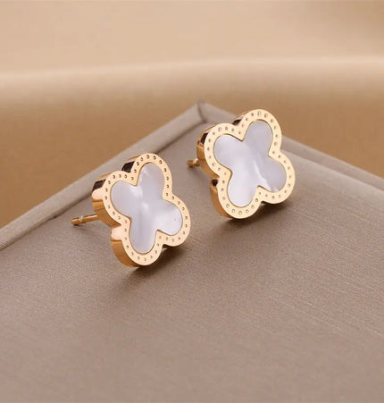 Titanium Steel No-Fading Geometric Earrings null