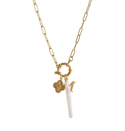 12 Birthstone Open Ring Pendant Necklace and Bracelet – Stainless Steel null