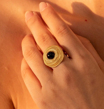 Retro Affordable Trendy Court Eye Coil Ring null