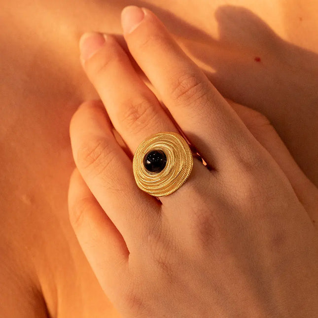 Retro Affordable Trendy Court Eye Coil Ring null