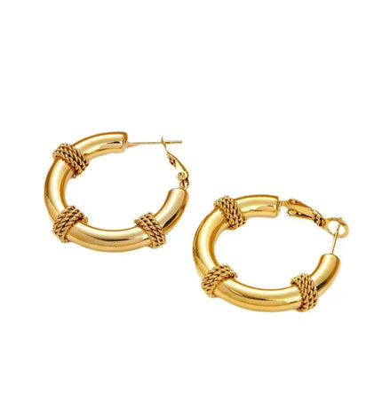 Titanium Steel No-Fading Geometric Earrings null