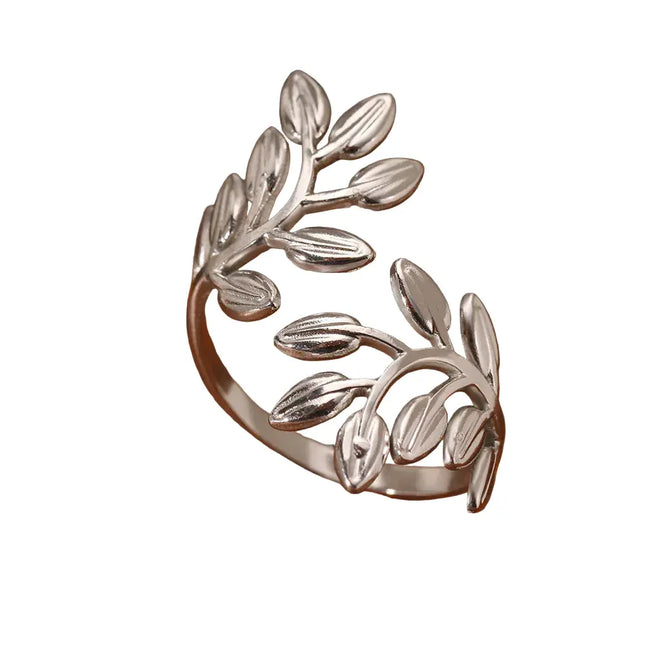 Titanium Steel Ring Opening Does Not Fade null