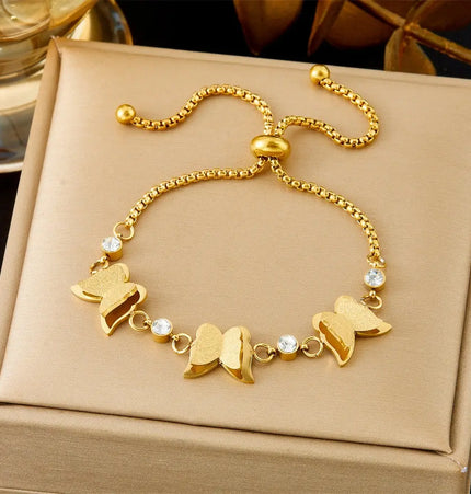 All-Matching Gold Fashion Bracelet – Titanium Steel Wholesale Jewelry null