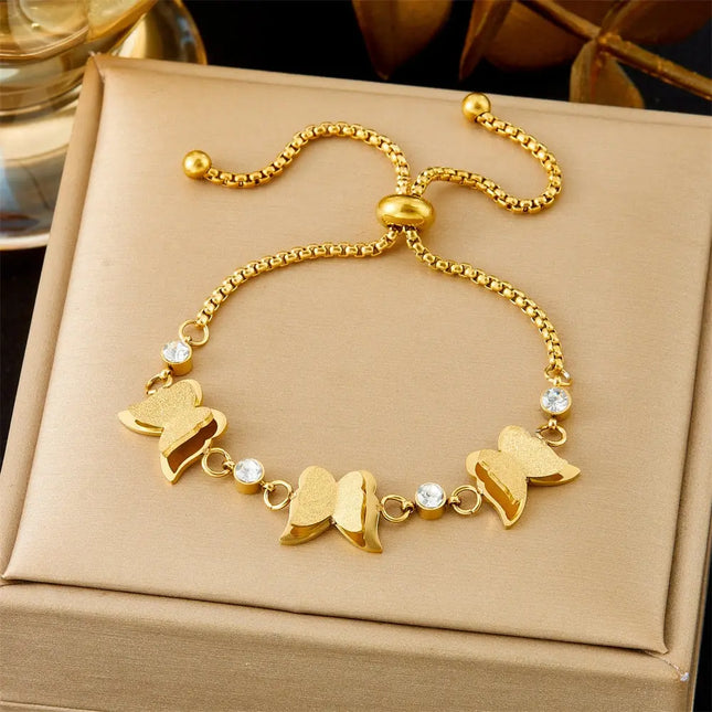 All-Matching Gold Fashion Bracelet – Titanium Steel Wholesale Jewelry null