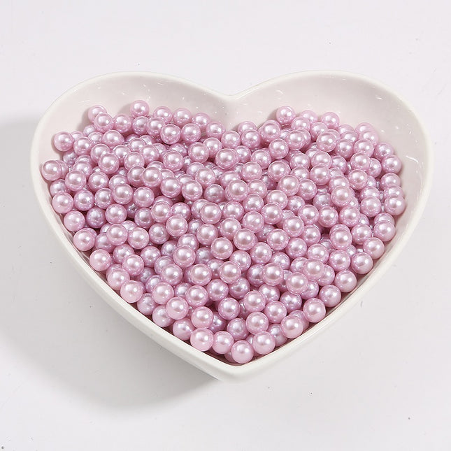 No Hole Round 3-10mm Imitation Pearl Loose Beads