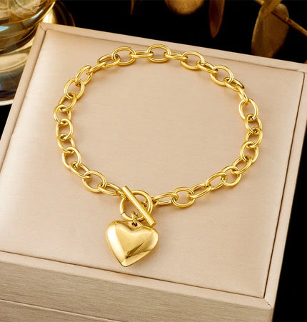 All-Matching Gold Fashion Bracelet – Titanium Steel Wholesale Jewelry null