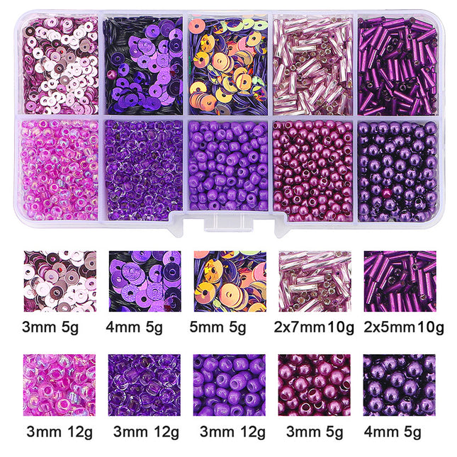 Glass Beads Handmade Diy Same Color Sequin Beads