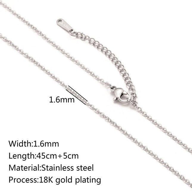 Stainless Steel 18K Gold Plated Chain Accessories – Base Chains for Personalized Jewelry null