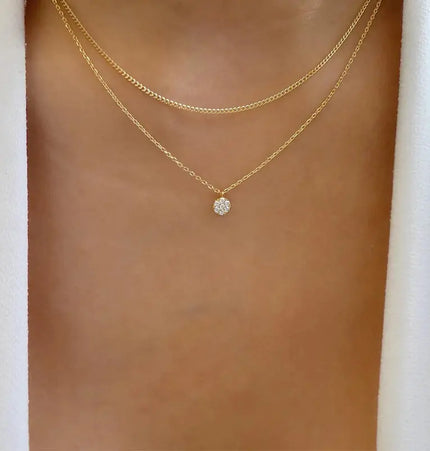 Minimalist Multi-Layer Pearl Necklace null