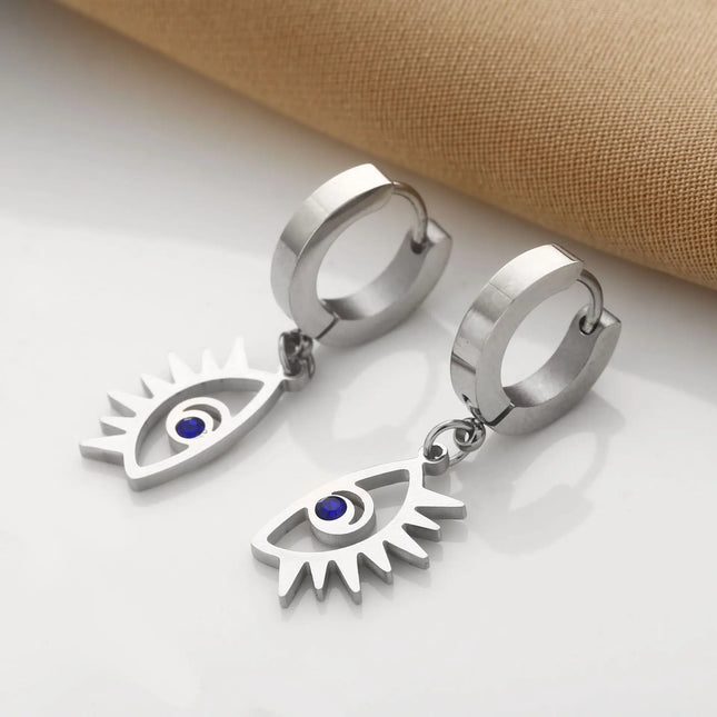 Titanium Steel No-Fading Geometric Earrings null