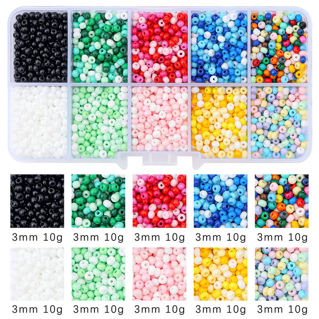 Glass Beads Handmade Diy Same Color Sequin Beads