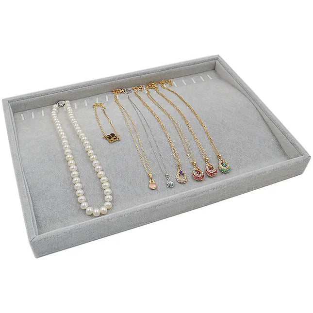 Velvet Jewelry Display Tray for Rings, Earrings & Necklaces null
