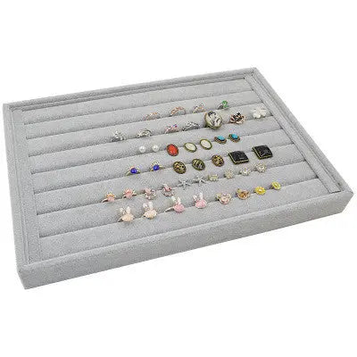 Velvet Jewelry Display Tray for Rings, Earrings & Necklaces null