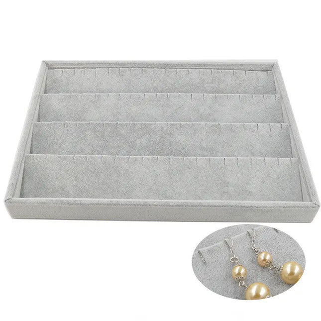 Velvet Jewelry Display Tray for Rings, Earrings & Necklaces null