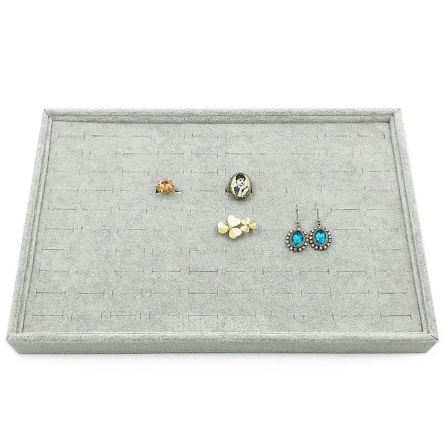 Velvet Jewelry Display Tray for Rings, Earrings & Necklaces null