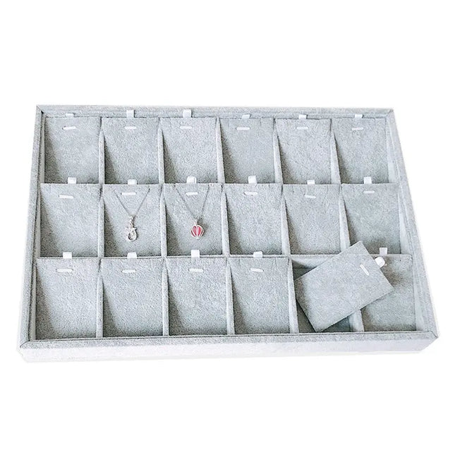 Velvet Jewelry Display Tray for Rings, Earrings & Necklaces null