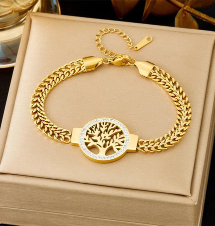All-Matching Gold Fashion Bracelet – Titanium Steel Wholesale Jewelry null