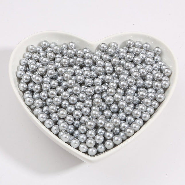 No Hole Round 3-10mm Imitation Pearl Loose Beads