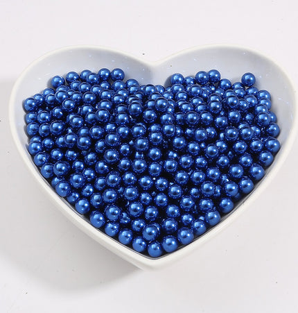 No Hole Round 3-10mm Imitation Pearl Loose Beads