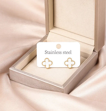 Titanium Steel No-Fading Geometric Earrings null