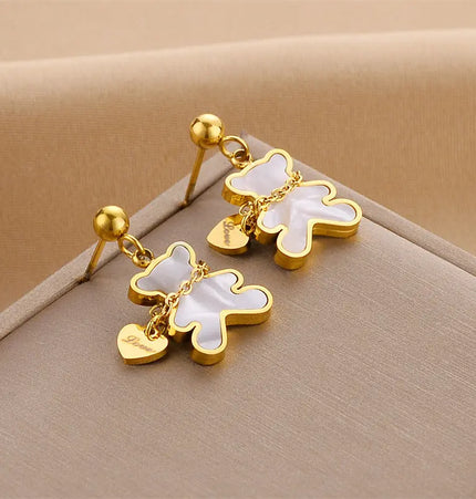 Titanium Steel No-Fading Geometric Earrings null