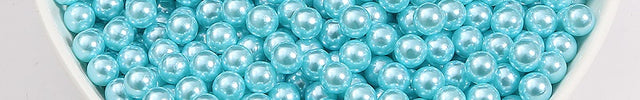 No Hole Round 3-10mm Imitation Pearl Loose Beads