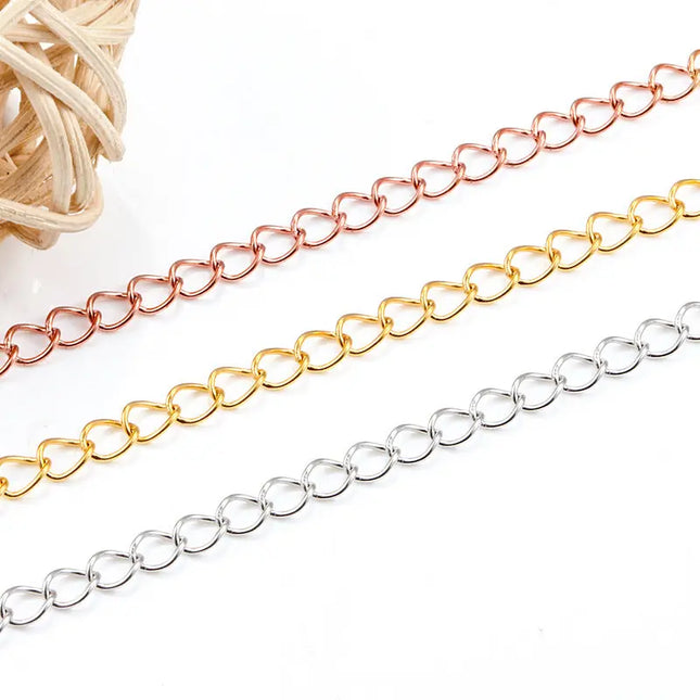 Stainless Steel Extension Chain with Color Retention – Jewelry Tail Chain null