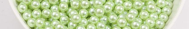 No Hole Round 3-10mm Imitation Pearl Loose Beads
