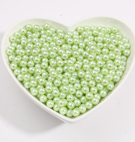 No Hole Round 3-10mm Imitation Pearl Loose Beads