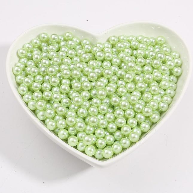 No Hole Round 3-10mm Imitation Pearl Loose Beads