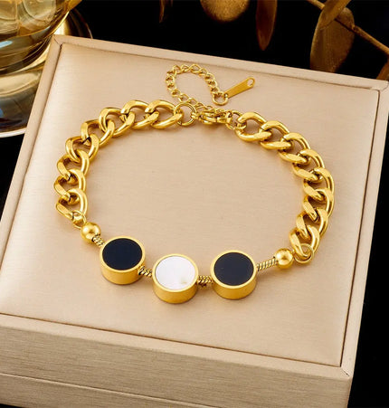 All-Matching Gold Fashion Bracelet – Titanium Steel Wholesale Jewelry null