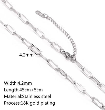 Stainless Steel 18K Gold Plated Chain Accessories – Base Chains for Personalized Jewelry null