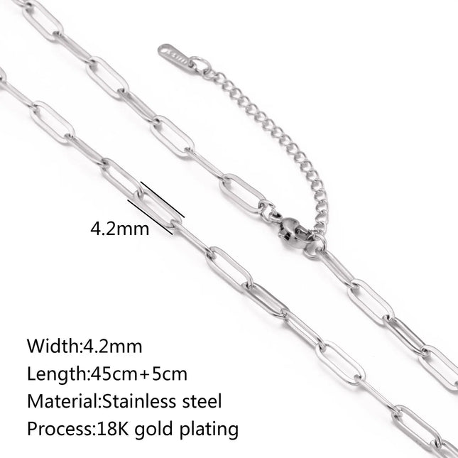 Stainless Steel 18K Gold Plated Chain Accessories – Base Chains for Personalized Jewelry null