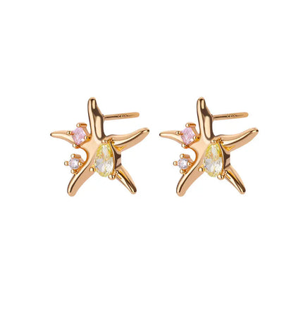 Stainless Steel Butterfly Ear Clip Earrings | Waterproof Gold Clip Earrings Wholesale null