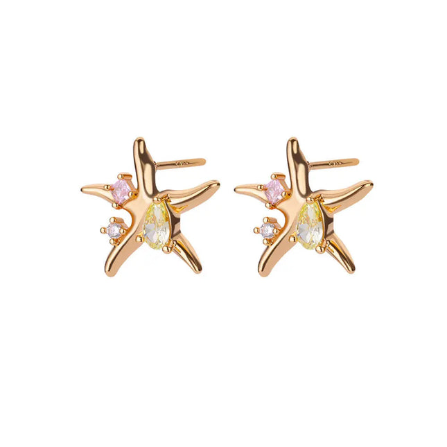 Stainless Steel Butterfly Ear Clip Earrings | Waterproof Gold Clip Earrings Wholesale null