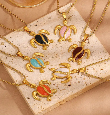 Geometric Ocean Wave Pendant Necklace | Minimalist Wholesale Jewelry null