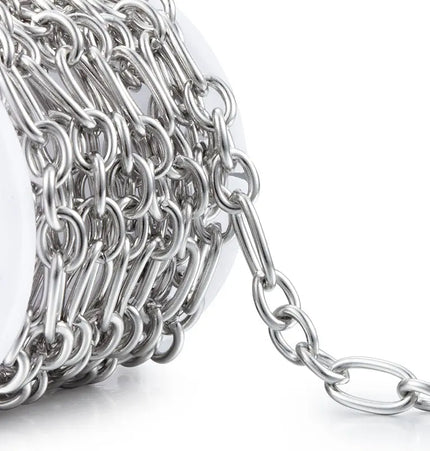 Titanium Steel Cross O-ring Chain Diy Necklace Bracelet null