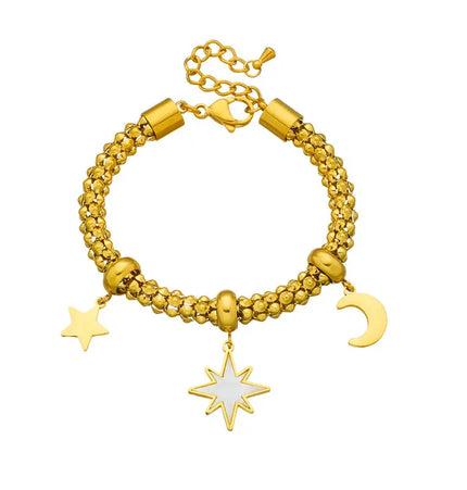 Summer Star Charm Stainless Steel Bracelet null