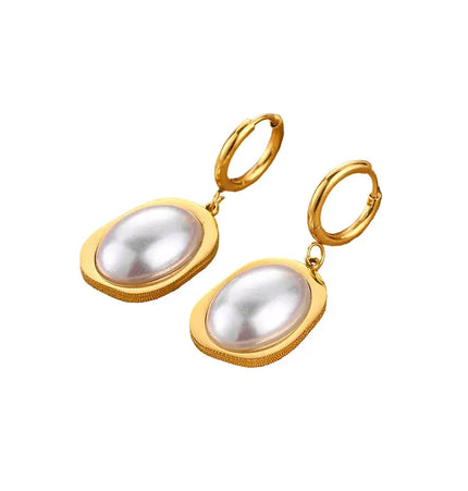 Titanium Steel No-Fading Geometric Earrings null