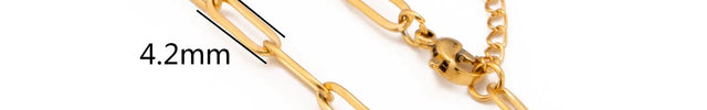 Stainless Steel 18K Gold Plated Chain Accessories – Base Chains for Personalized Jewelry null