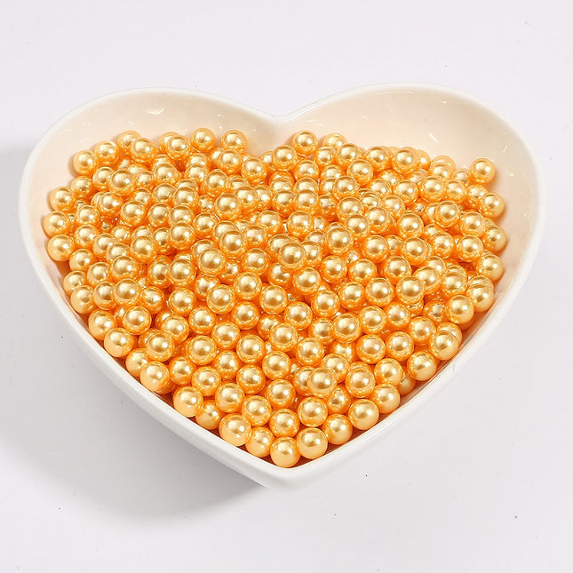 No Hole Round 3-10mm Imitation Pearl Loose Beads