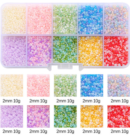 Glass Beads Handmade Diy Same Color Sequin Beads