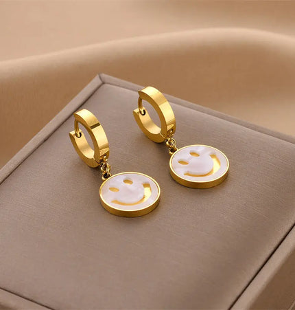 Titanium Steel No-Fading Geometric Earrings null