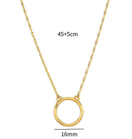 12 Birthstone Open Ring Pendant Necklace and Bracelet – Stainless Steel null