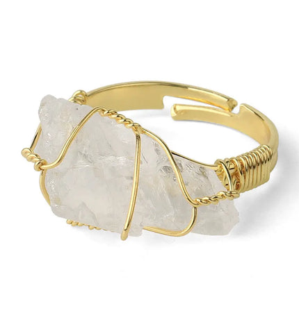 Crystal winding ring null