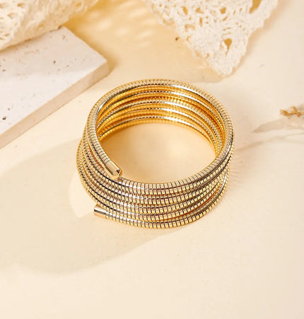Multi-Layer Gold Bracelet | Minimalist Alloy Bracelet Wholesale null
